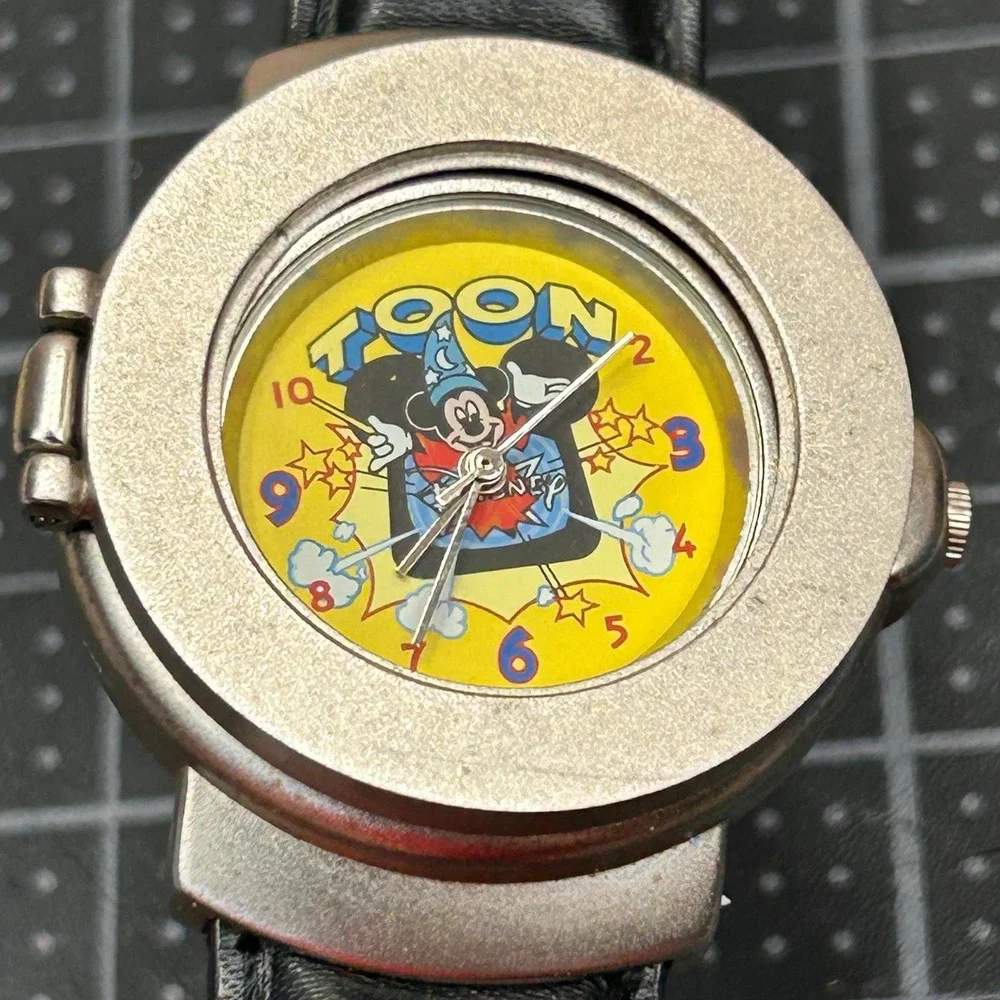 Disney Toon Mickey Mouse Sorcerer‎ Pop Up Spring Watch with Tin Tested